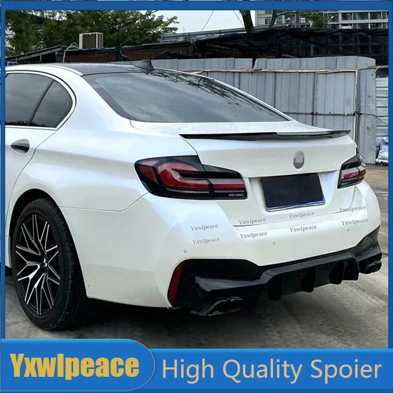 

M4 Style Carbon Fiber/ABS Glossy Black Rear Trunk Lip Spoiler Wing For BMW F10 5 series 520i 525i 528i 535i 550i 2010-2017