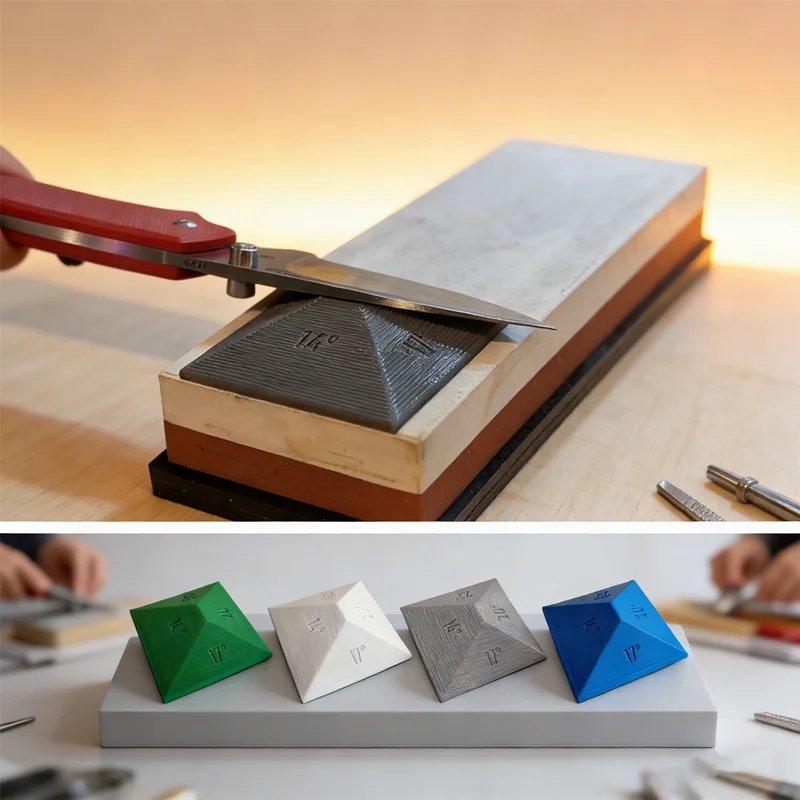 Easy-Use Sharpening Stone Aid Multi-Angle Guide Rail for Perfect Knife Edges Every Time, Non-Slip & Essential for Home & Kitchen