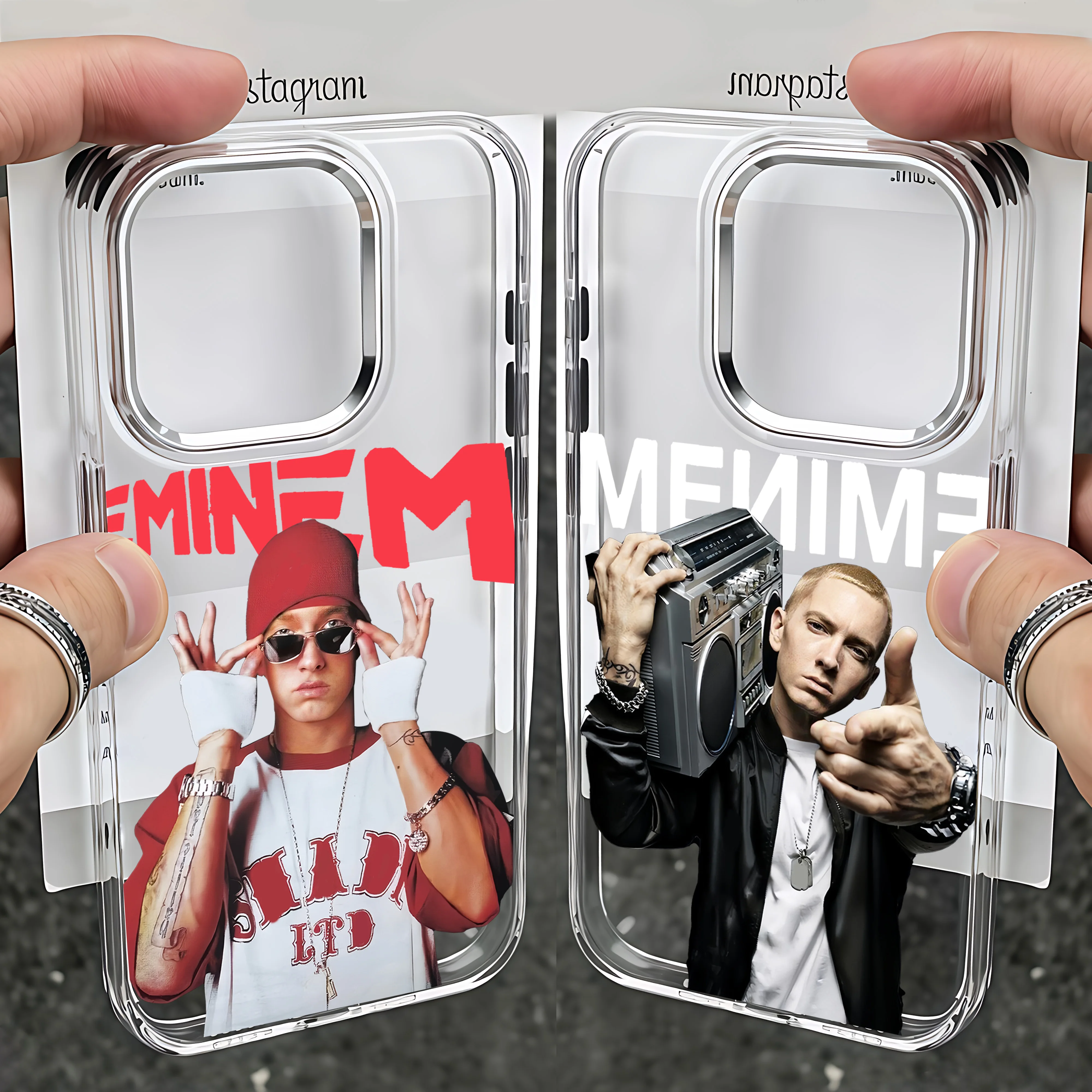 Модный рэперский чехол для телефона E-Eminems для Xiaomi Redmi Note A5 A3 14 13 14c 13c 12 11 12s 12c 10c 10 9 Pro Plus 4G 5G Прозрачный Модный рэперский чехол для телефона E-Eminems для Xiaomi Redmi Note A5 A3 14 13 14c 13c 12 11 12s 12c 10c 10 9 Pro Plus 4G 5G Прозрачный