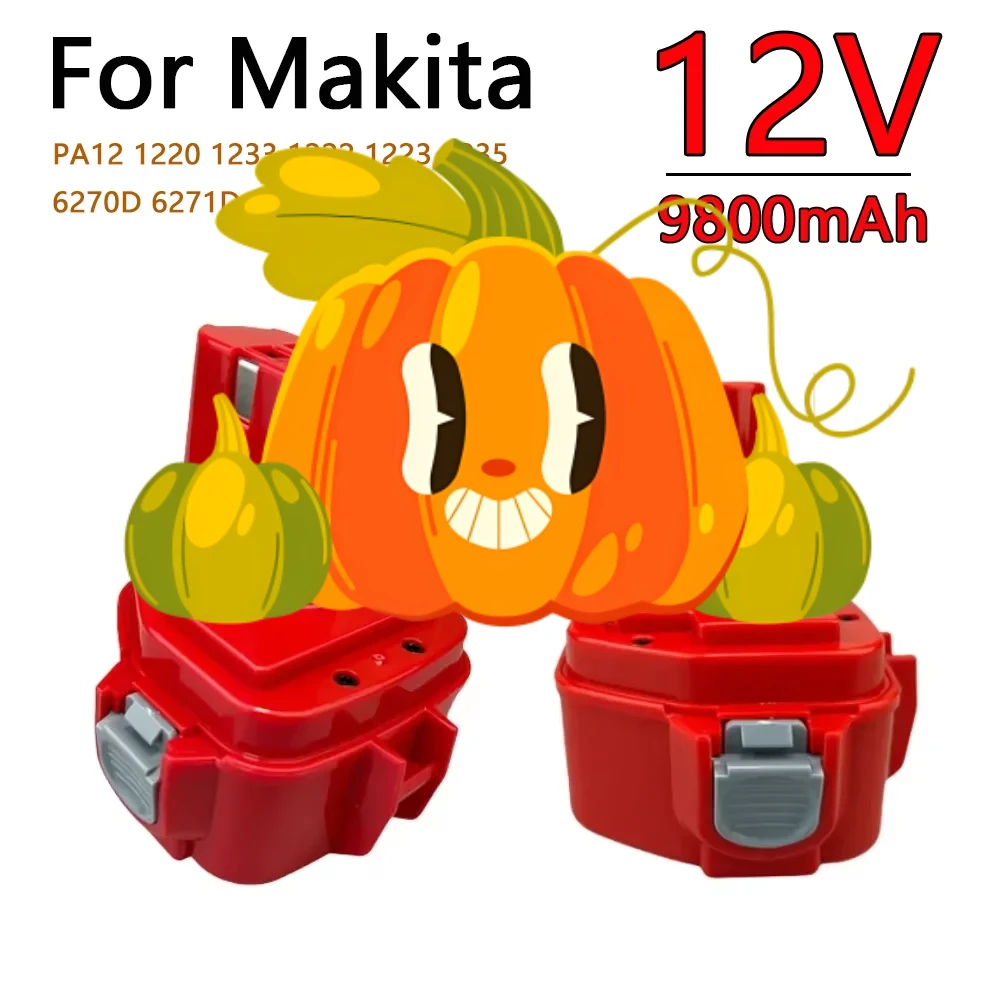 

Ni-MH Battery 12V 9800mAh for Makita Power Tools Compatible with PA12 1223 1235 6270D 6271D 6317D 6227D