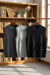 Tops Female Vest Clothing Blouse Preppy Style Aesthetic Sweater Sweaters Pullover Women Women's Warm Korean Padded Woman Knitted