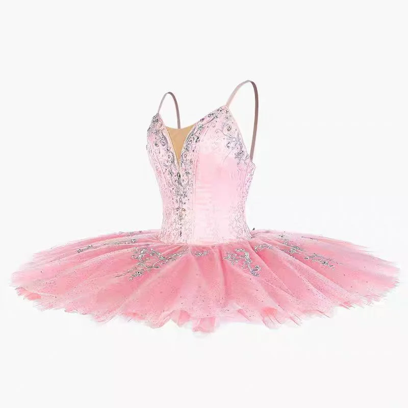 2025 فستان باليه بلوبيرد فضي خرافي فستان المنافسة GDC زي أداء احترافي مخصص