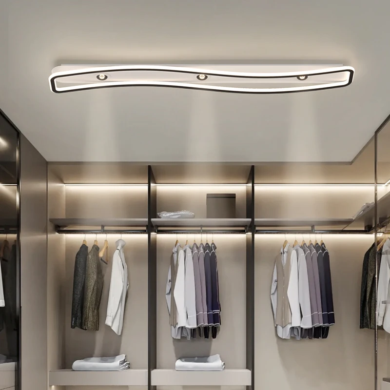 tira de teto led retangular moderno simples corredor luz corredor luz quarto sala de estar wardrobe holofotes 01