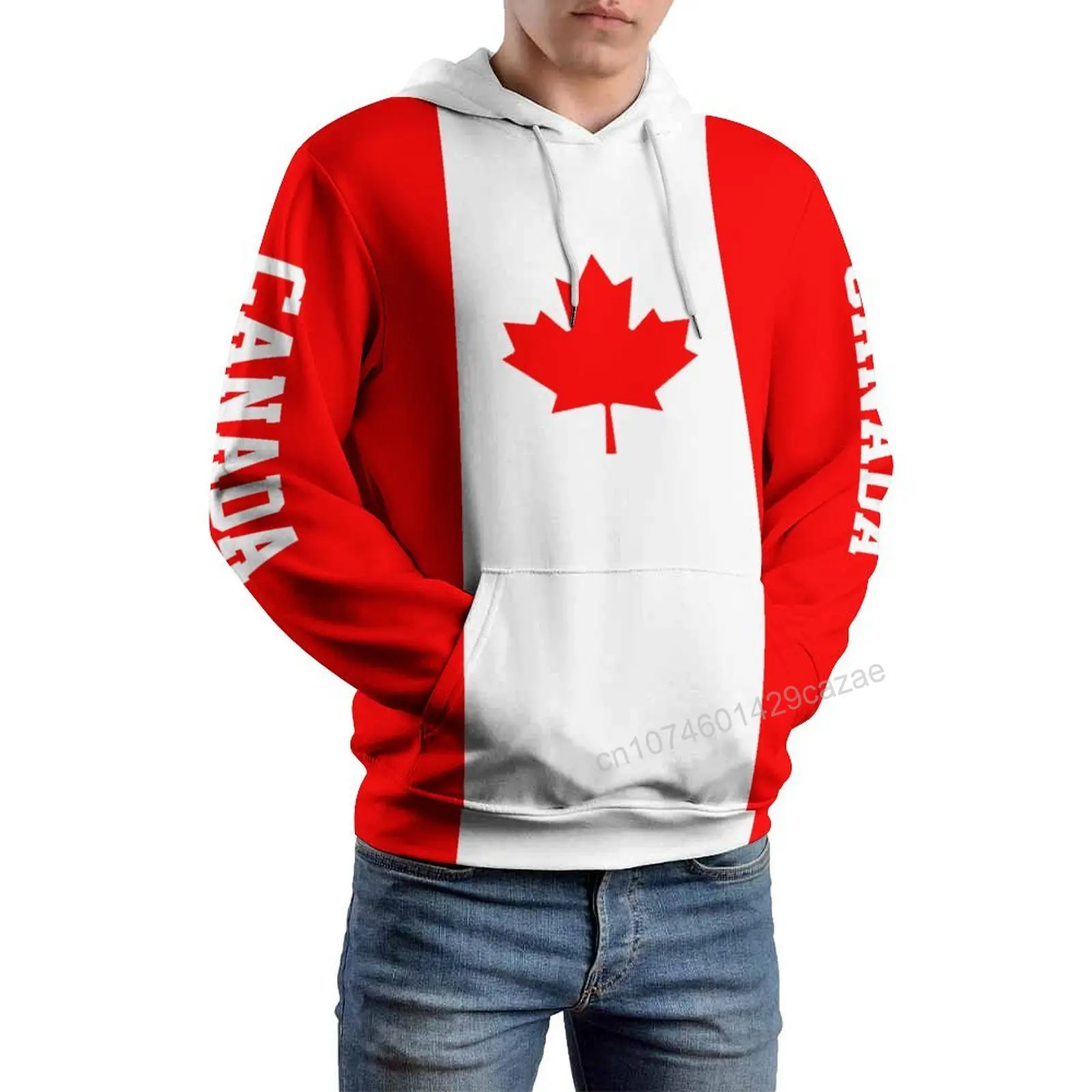 Canada Country Flag 3D Hoodie Polyester Cool Men Women Harajuku Sweatshirt Unisex Casual Pullover Hoodies