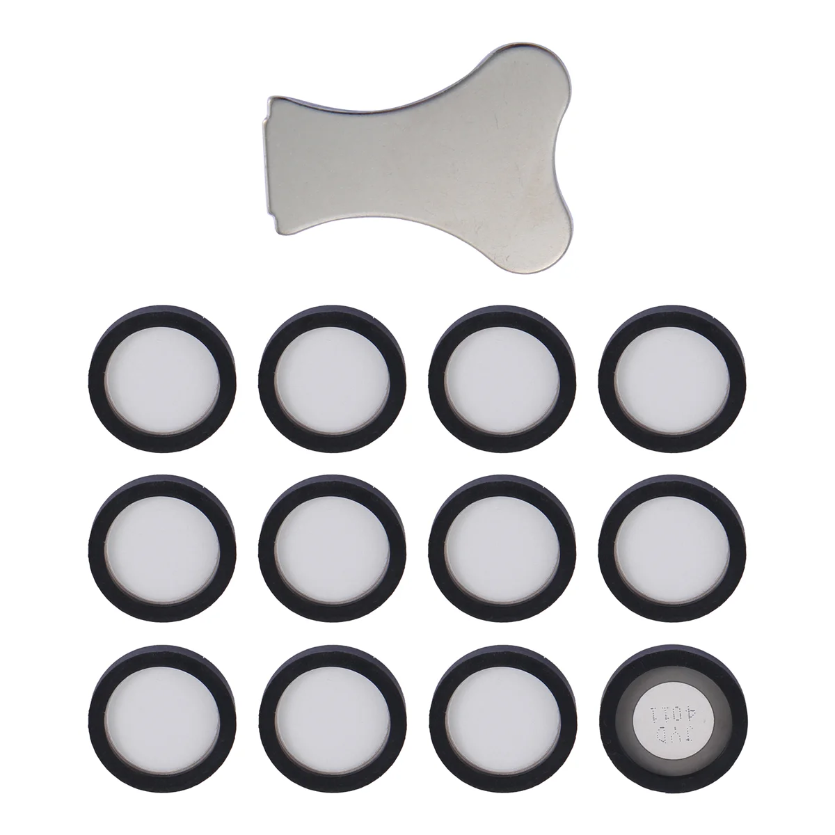 N85R 12Pack Ultrasonic Mist Maker Fogger Ceramics Discs for Humidifier Parts Transducer Discs with Cap Tool