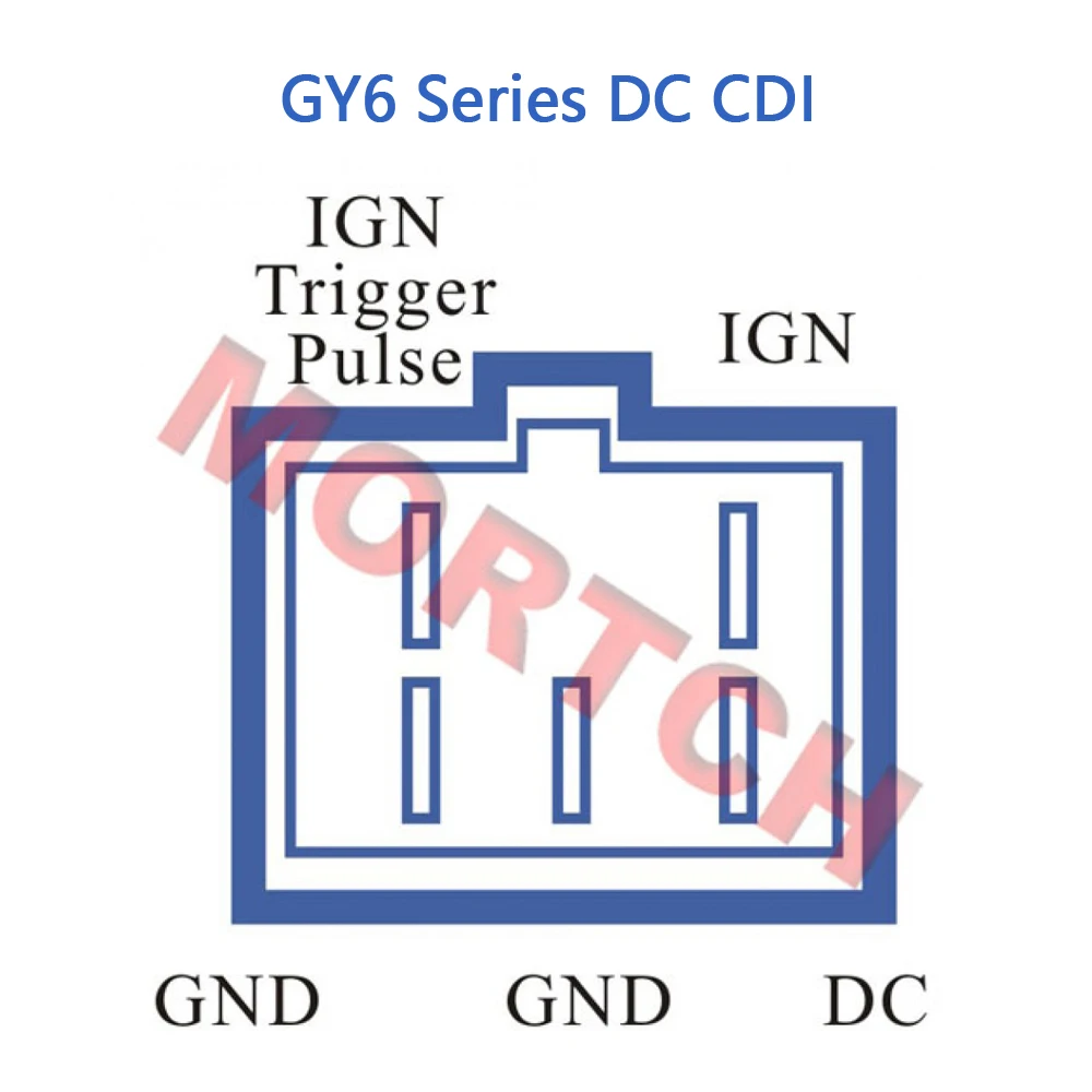 HPCDI-GY6G GY6 Series High Performance DC CDI - Adjustable For GY6 50cc 4 Stroke Chinese Scooter Moped 1P39QMB Engine