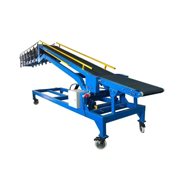 Logistics Loading Line Hydraulic Lift Conveyor Telescopic Roller Belt Unloading Conveyor