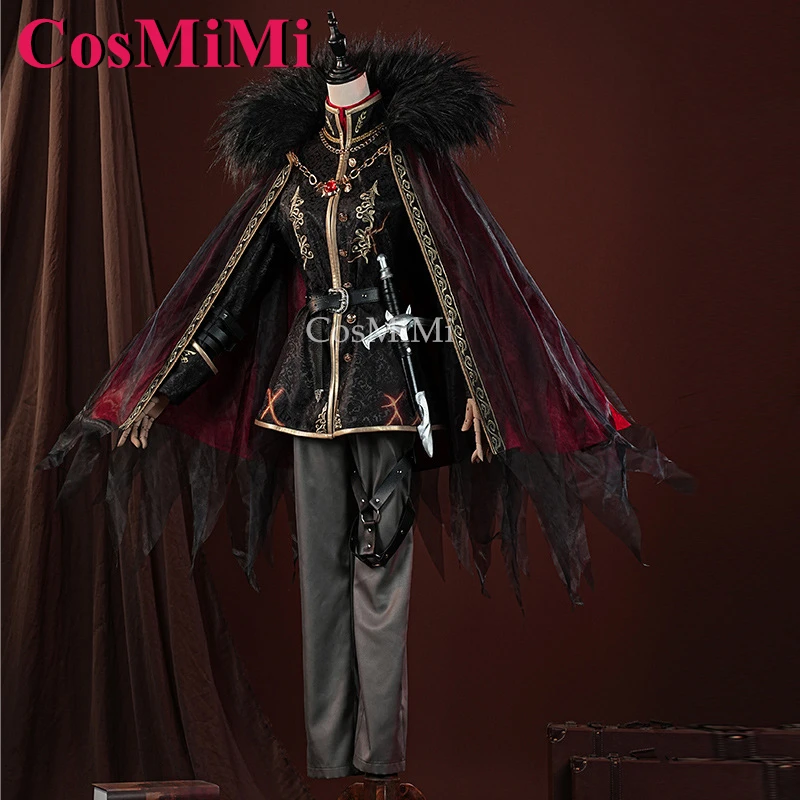 CosMiMi Ithaqua Cosplay Identity V Costume Night Watchman Handsome Uniform Full Set Carnival Party Role Play Clothing S-XXL New