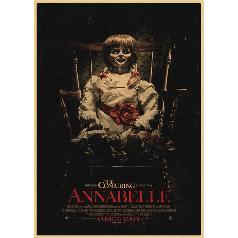 الفيلم الكلاسيكي الرعب Conjuring كرافت ورقة الملصقات والمطبوعات جدار صور لغرفة المعيشة ديكور المنزل ديكور
