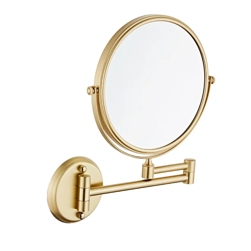 

360 ° rotating magnifying double-sided 3x vanity mirror bathroom wall mounted vanity mirror foldable and extendable