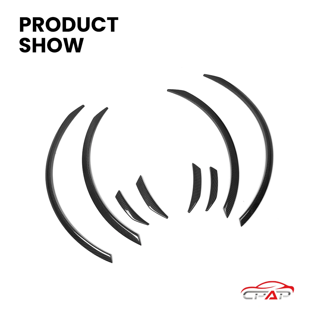 حقيقي جاف ألياف الكربون عجلة الحاجب سيارة التصميم عجلة قوس الكسوة لسيارات BMW 4 سلسلة F32 F33 F36 2021-IN MP نمط 8 قطعة/المجموعة #3