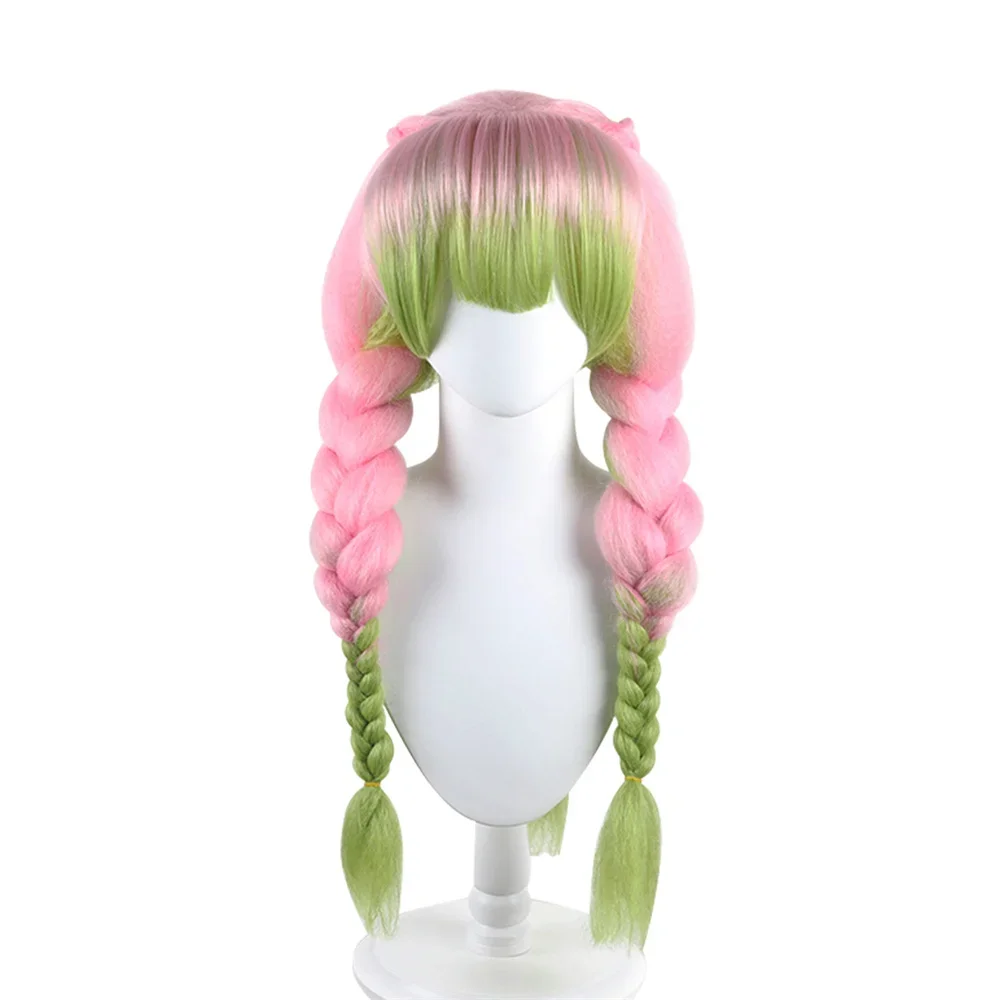Mitsuri Cosplay Kanroji Mitsuri Cosplay Costume Wig view 6