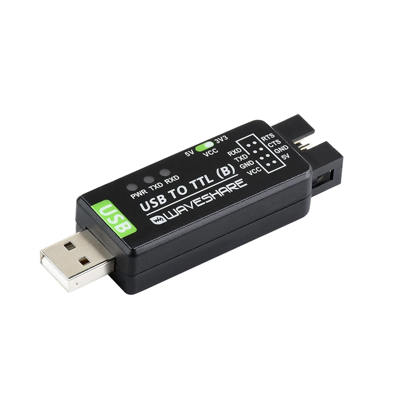 Industrial USB TO TTL Converter, Original CH343G Onboard, Multi Protection & Systems Support