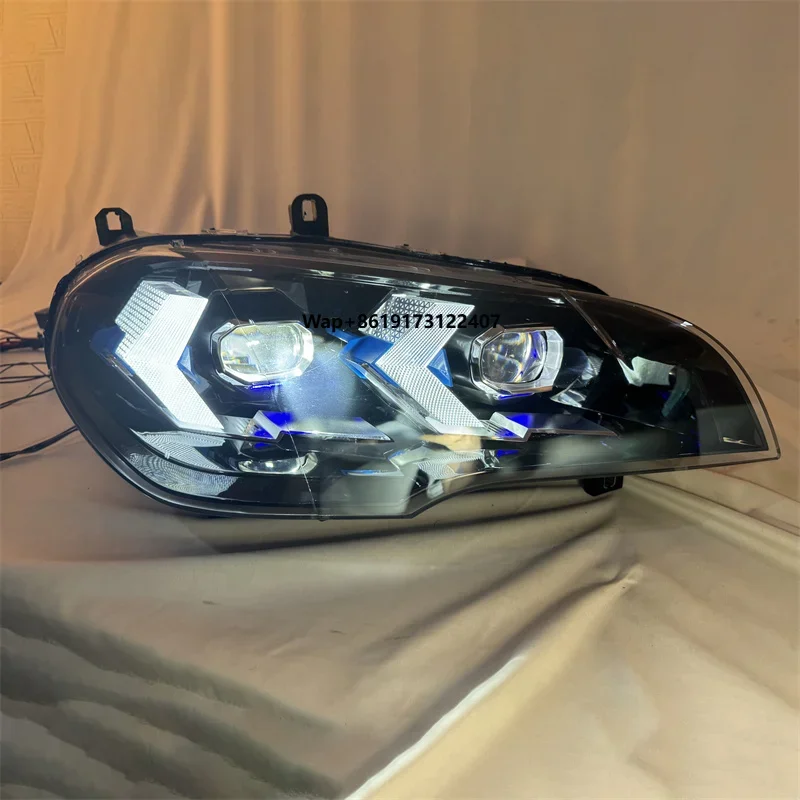

High Quality for X5 E70 07-13 Car Headlight Assembly with LED Lens Day Running Lights White Color 6000k Car Accessories