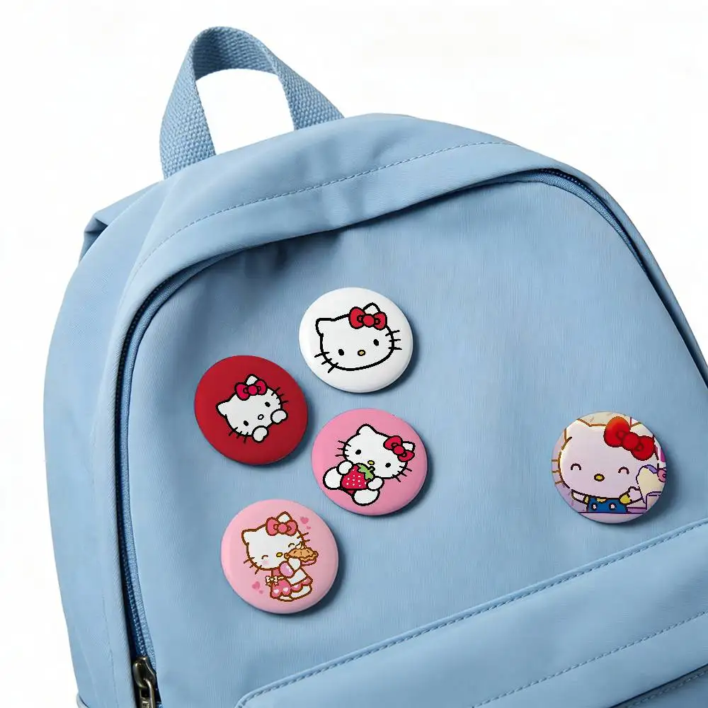 Kawaii-H-hello-K-kittyS Cute Badge Pins For Friend, Backpack, Clothing, Collectible Accessories, Jewelry Gift