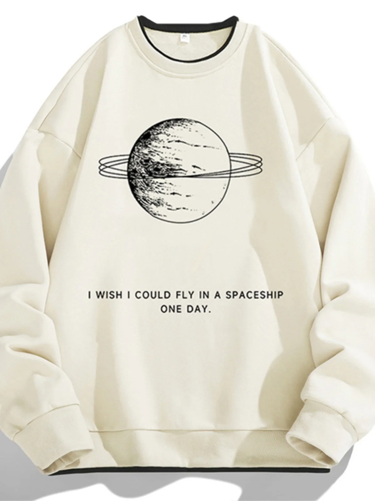 

Мужская толстовка свободного кроя с длинным рукавом, весна-осень, повседневная молодежная одежда, полиэстер, круглый вырез, с принтом