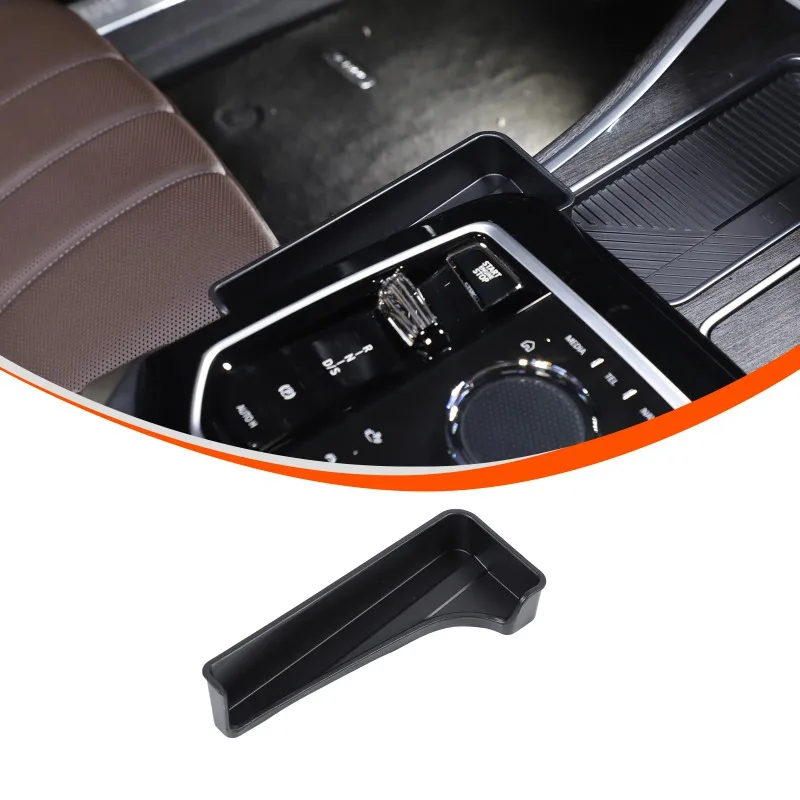 

ABS Center console storage compartment to the left of the gear selector for 2023 2024 BMW 7 Series Automotive Interior Accessor