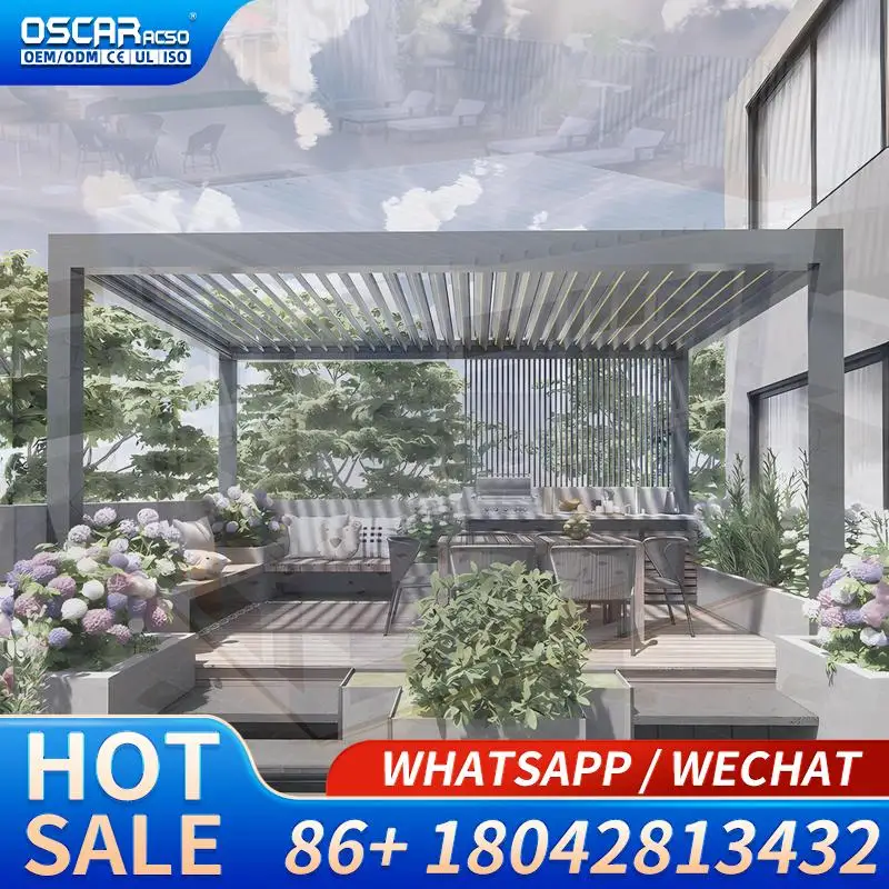 Roller Blinds Shade Screen for Outdoor Patio Garden Balcony Pergola