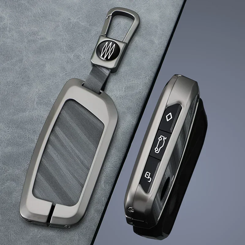 

Stylish 4-button Key Fob Protective Case For BMW I7 X7 G07 LCI IX I20 X1 U11 7 Series G70 G09 XM U06 G81 M3 Car Keychain Case