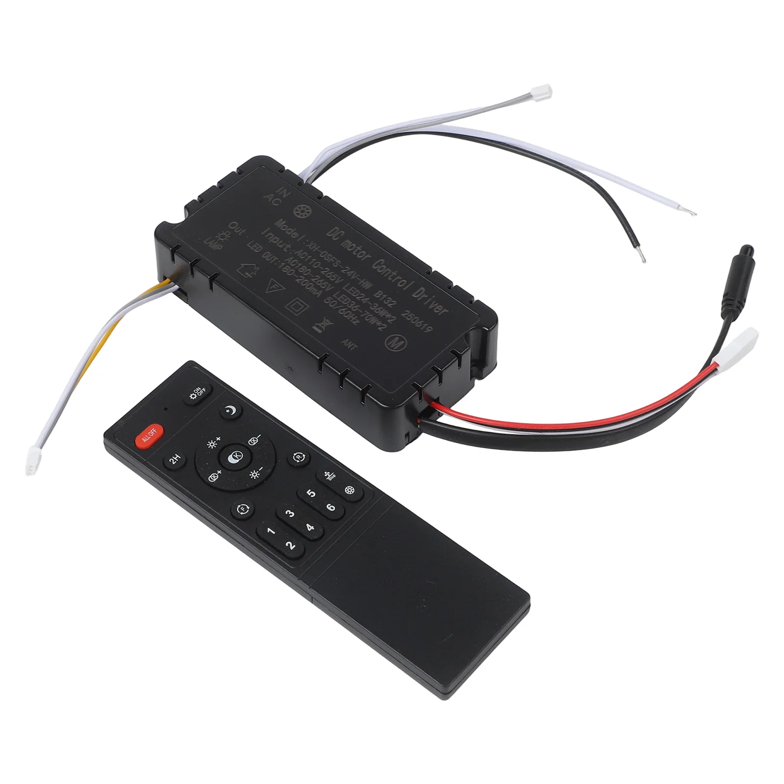 For Indoor Lighting 6-Speed Remote Controller Ambiance Lighting Model With Air Guide Easy Reset Adjustable Speed Settings