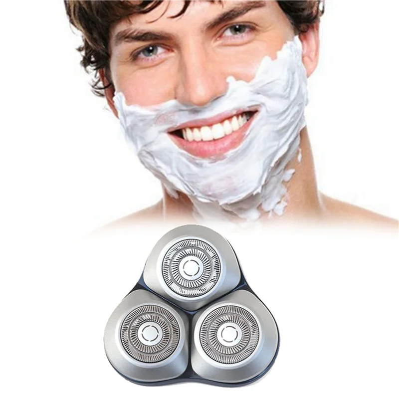 A005-2X لشاومي Mijia S101 ماكينة حلاقة كهربائية استبدال شفرة أداة تهذيب اللحية الحلاقة الشعر الحلاقة استبدال الرأس-رمادي + فضي