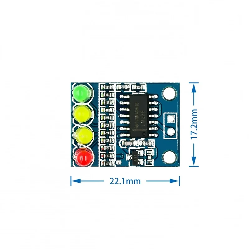 12V Battery 4-segment Power Indicator Module On-board 4-digit Power Indicator LED