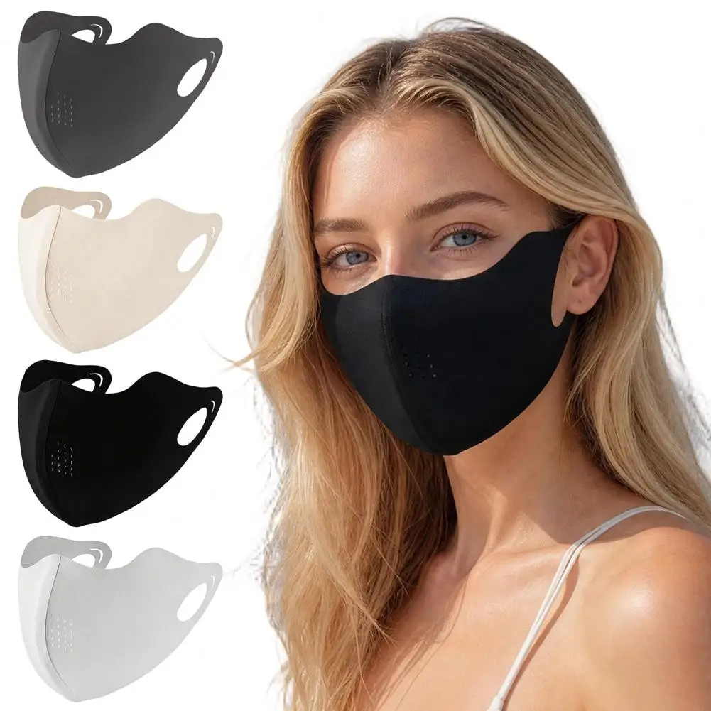 Lightweight Face Guard Soft Ice Silk Face Guard Half Face Sun Protection Neck Cover Breathable Outdoor Cycling Shield for Summer