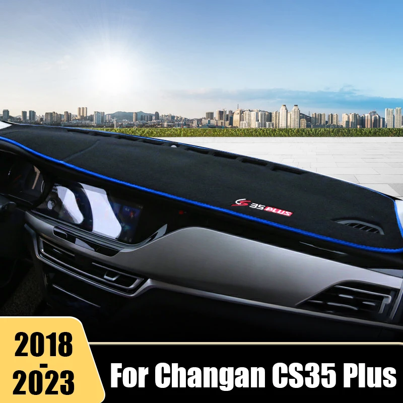 For Changan CS35 Plus 2018 2019 2020 2021 2022 2023 Car Dashboard Avoid Light Cover Pad Instrument Desk Cover Mat Accessories