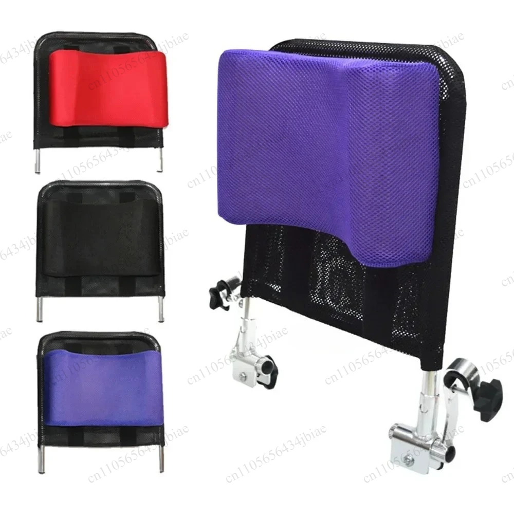 Breathable Universal Wheelchair Accessories Neck Pillow Aluminum Alloy 1Pcs Adjustable Wheelchair Headrest