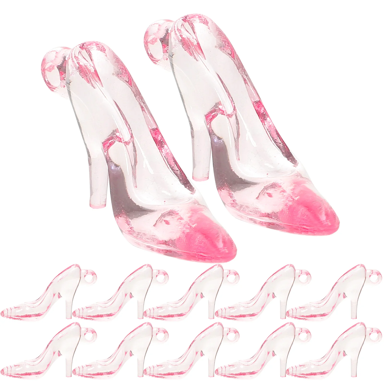 

Plastic Miniature Shoes Decor Sandals Heels Ornaments Dollhouse Fashion Accessories Baby Playhouse Toy
