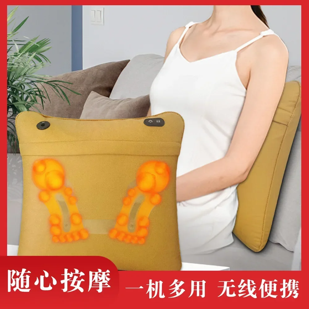 Massage furniture Massage instrument Wireless full body Shoulders Cervical spine Low back Hot compress Cushion Pillow