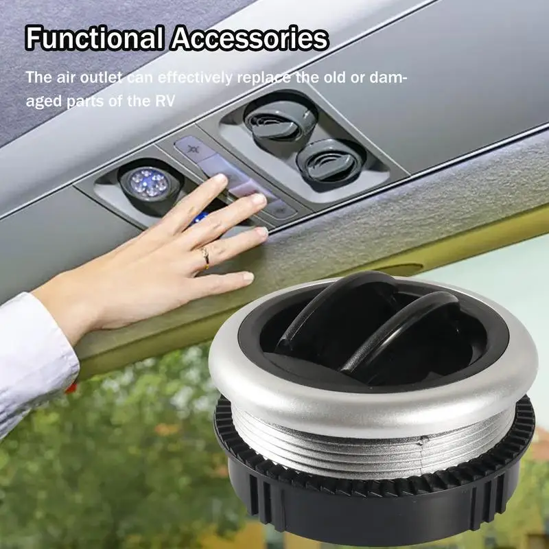 Car Vent Dashboard Air Conditioning Deflector Small Air Outlet Side Vent Rotation Vent Car Accessories