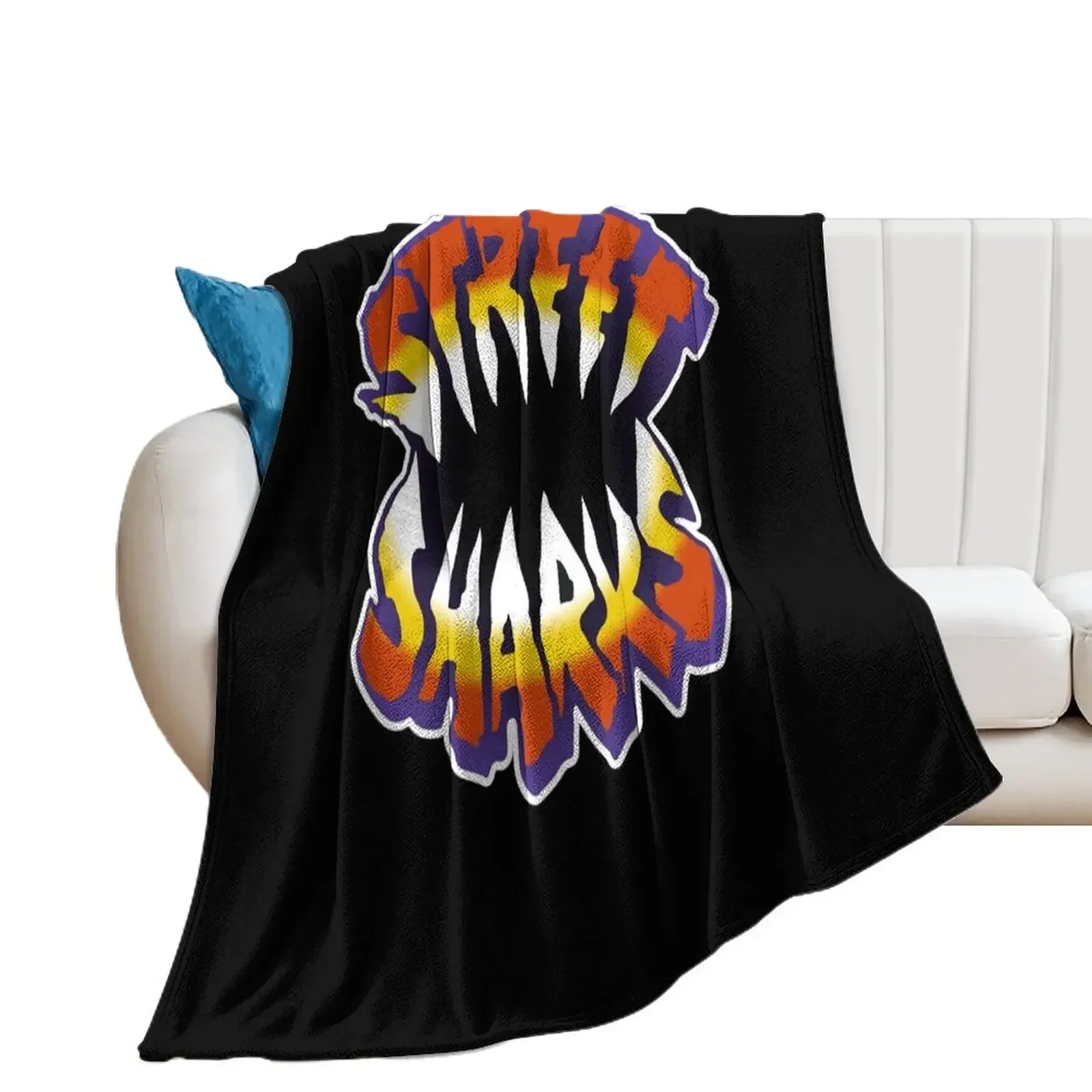 

Street Sharks Logo Vintage Throw Blanket Stuffeds Plaid Sofas Weighted Blankets