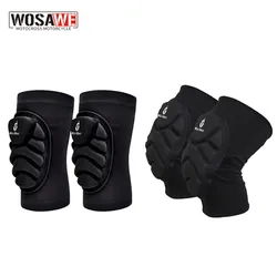 WOSAWE 4PCS/SET Motorcycle Kneepads Elbow Guard EVA Soft MTB Racing Knee Elbow Protective Gear Skateboarding Knee Support