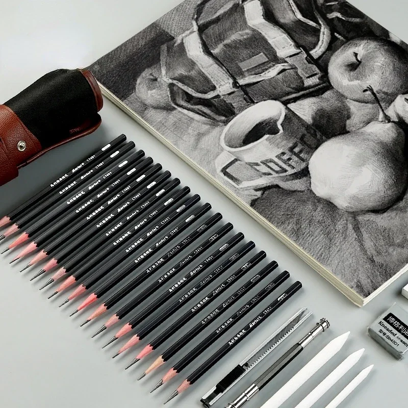 29 Stück Malerei Anfänger Skizze Bleistift Set profession elles Kit wasserdichtes Material dauerhafte Kleidung Schul material