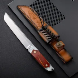 TRSKT M390 Janpan Camping Knife,Rescue Survival Knives,Hunting Tool Self Defense Offensive Edc Tool With Sheath Dropshipping