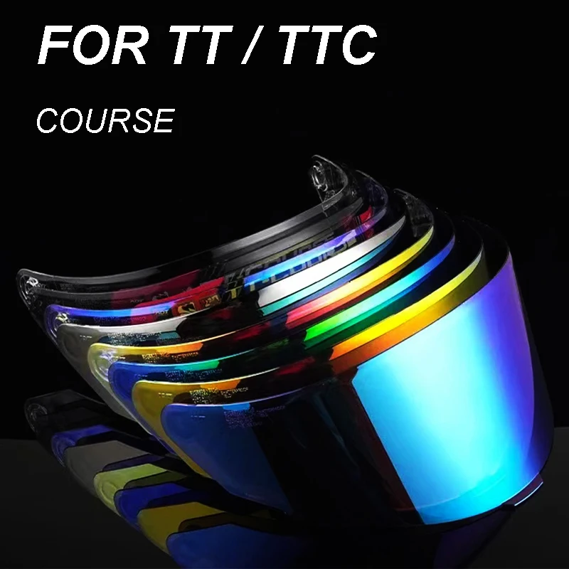 

For KYT TT Course Motorcycle Helmet Full Face Helmet Visor Shield Lens MotorcycleAccessories Windshield TTC VESC-8 Revo Capacete