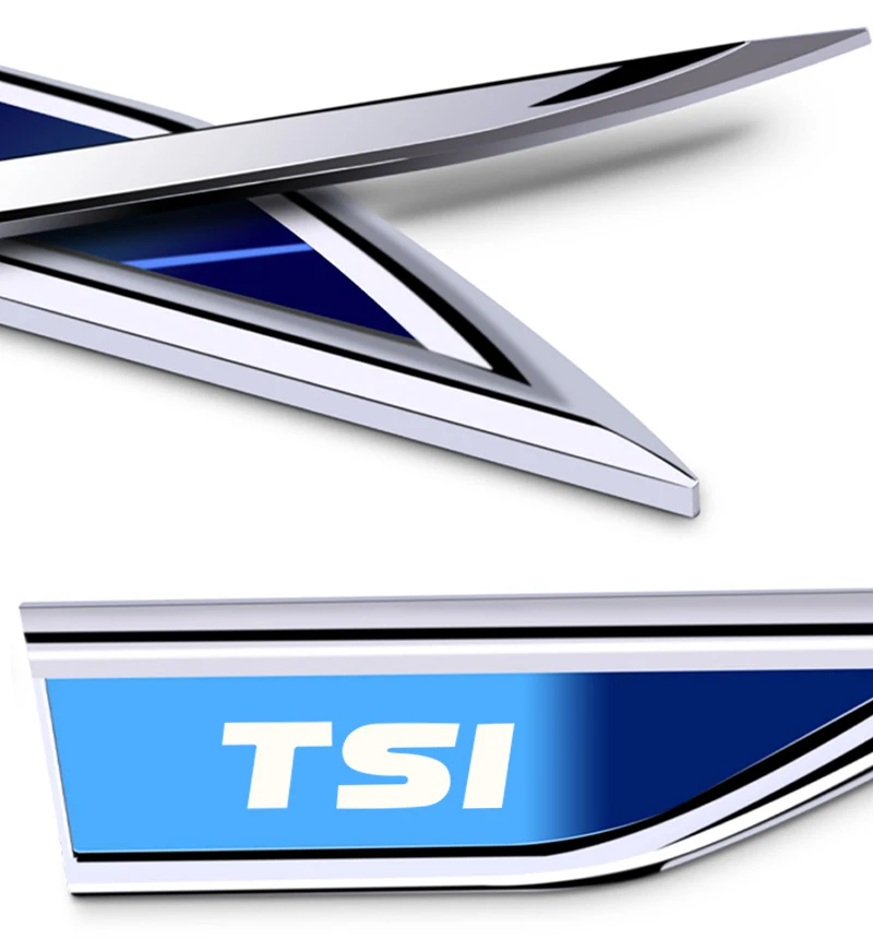 2pcs car accessory Side Doors Blade car stickers for vw Volkswagen TDI TSI golf passat jetta kombi touareg tiguan polo amarok