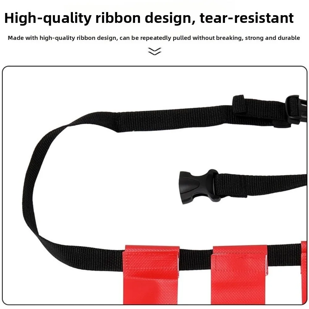 New PVC American Football Waist Flag Multicolors with Storage Bag Football Belt Float Strap Rugby Waist Flags