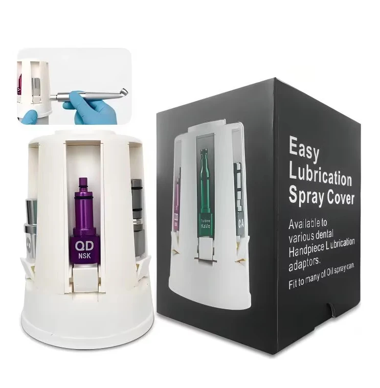 Professional Easy Lubrications Spray Cover Handpiece Care Oil Lubricator 6 Nozzles Adapter Fit for Any Standard Spray Can