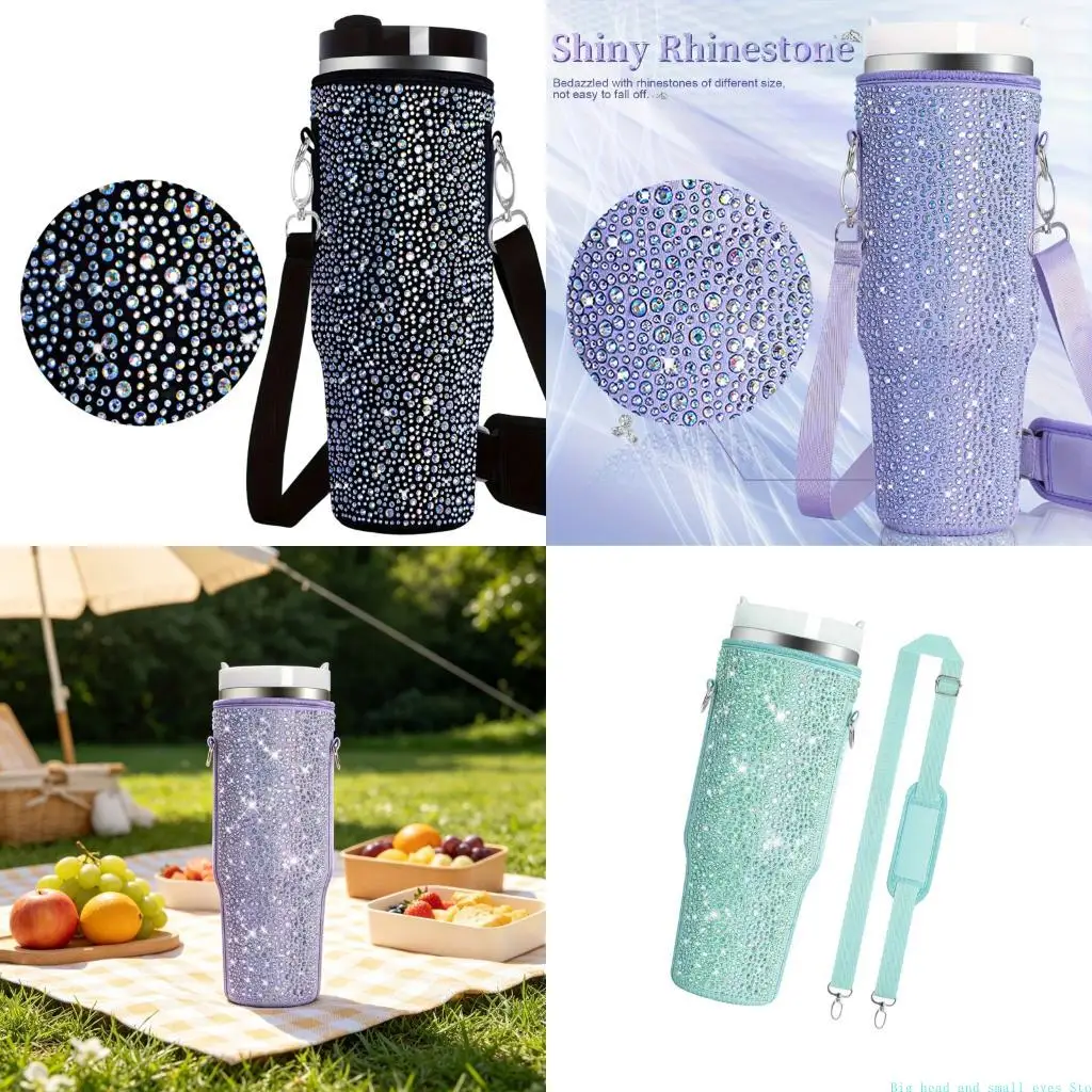 581C 40oz Daily Cup Sleeve Bag With Shoulder Strap for Travel Days and Workdays