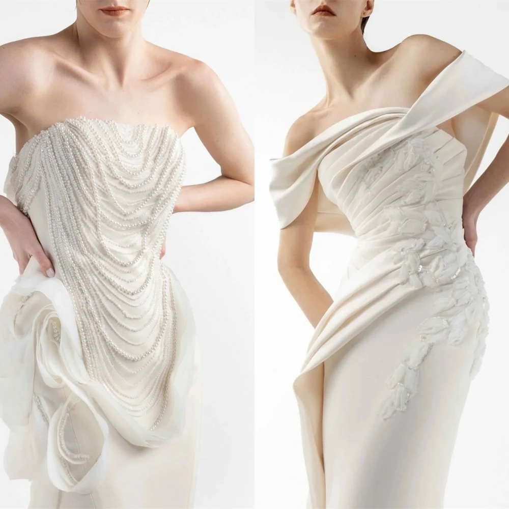 Robe de soirée de luxe personnalisée en Jersey, col bateau, sirène délicate, robes de bal, tempérament, traîne de balayage, robes d'occasion spéciale