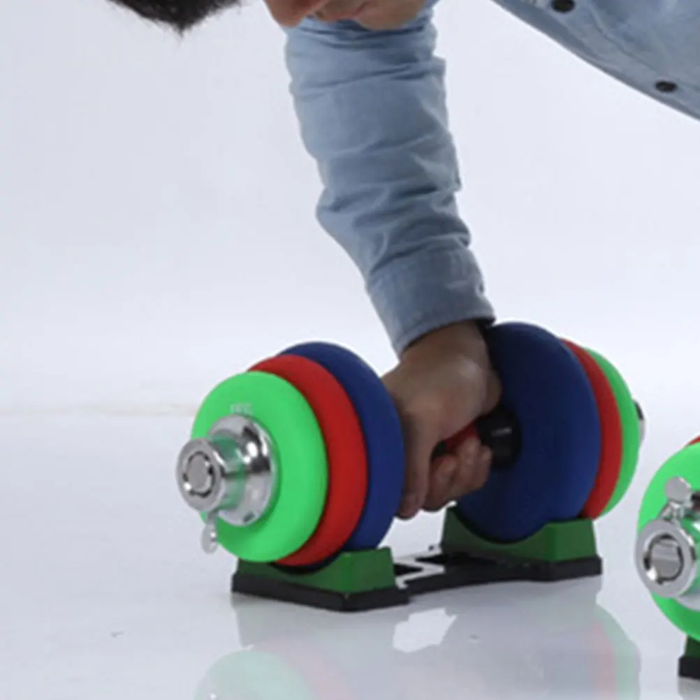 

2 Pcs Shelf Dumbbell Stand Fitness Rack Versatile Weight Storage Plastic Space-Saving Holder