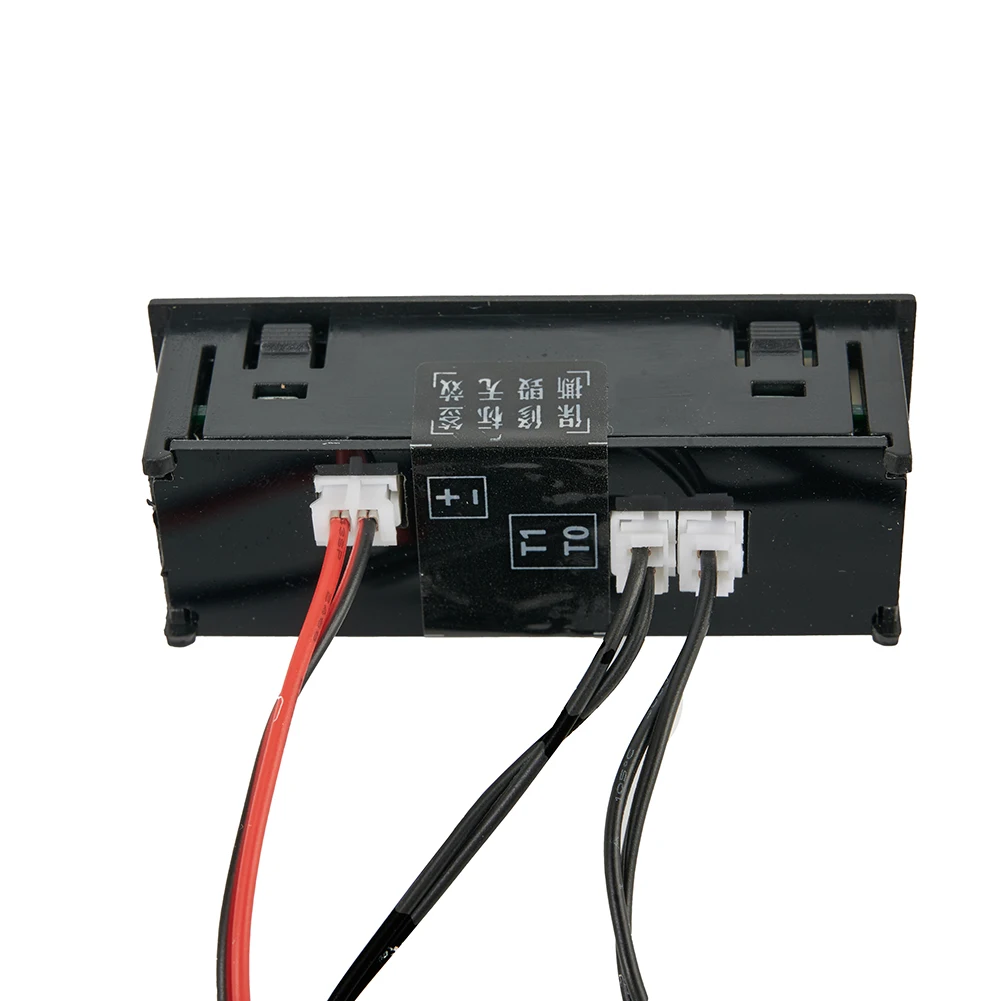 1PC 3in1 Vehicle Thermometer Voltmeter Clock LED Digital Display Voltmeter Panel Meter 12V FOR Car Electromobile Motorcycle Acce view 6