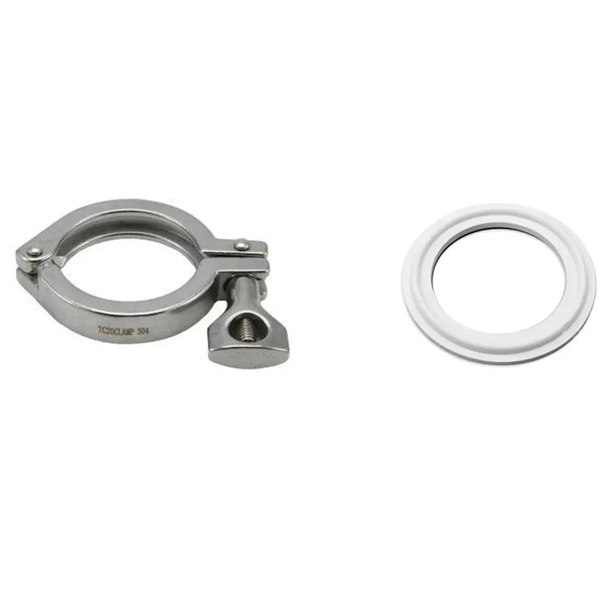 HAPPY EVER Tri Clamp Stainless Steel Fitting Ferrule with O-Ring Seal for Home Brewing B