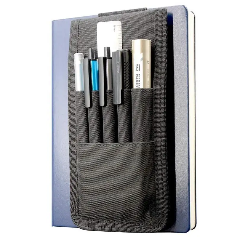 Large Capacity PU Leather/Oxford Cloth Adjustable Elastic Band Pen Holder Pen Pouch For Planner Pen Holder For Notebook Cover