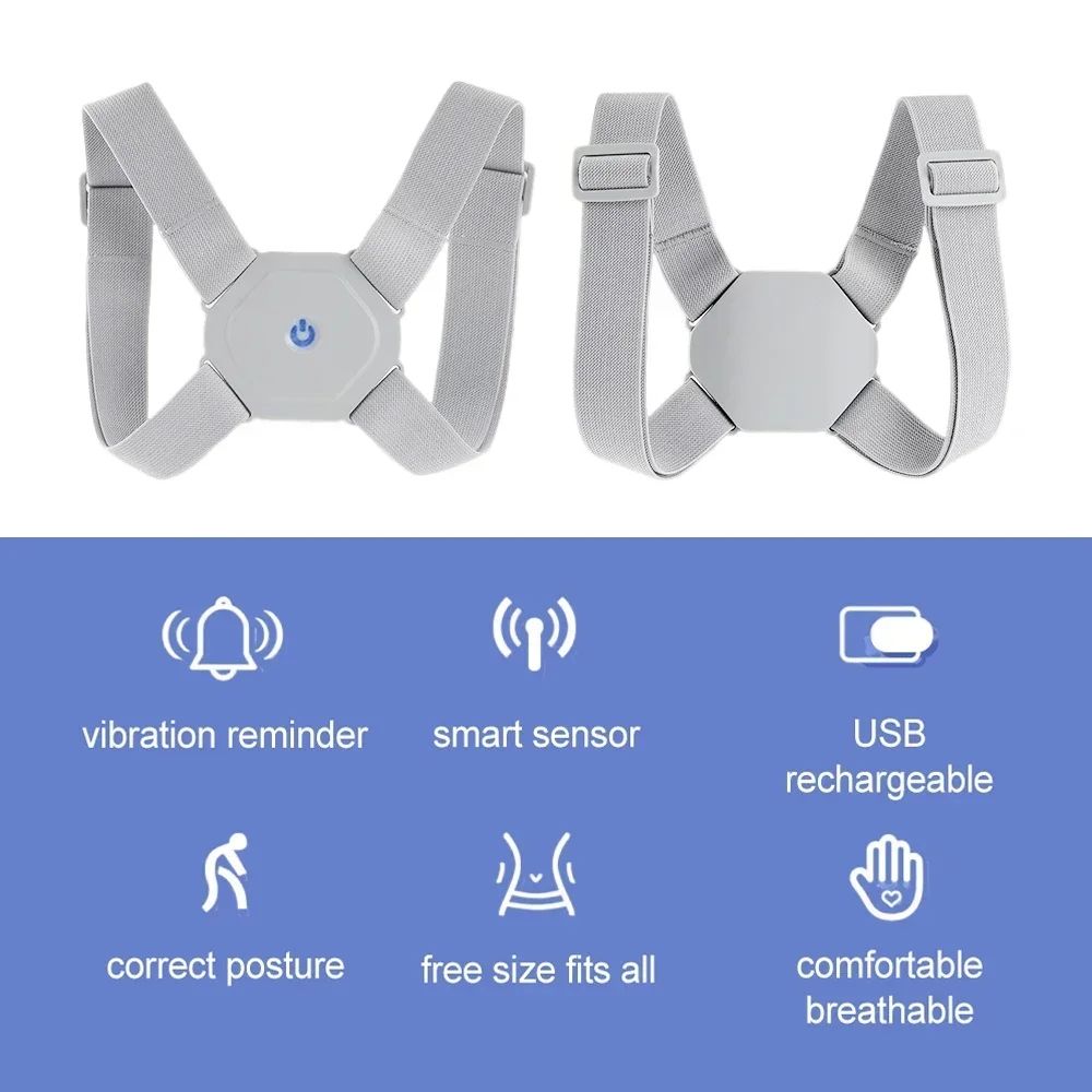 Children Posture Corrector Belt Smart Vibration Sensor Reminder Invisible Kids Sitting Hunchback Correction Device Beauty Health