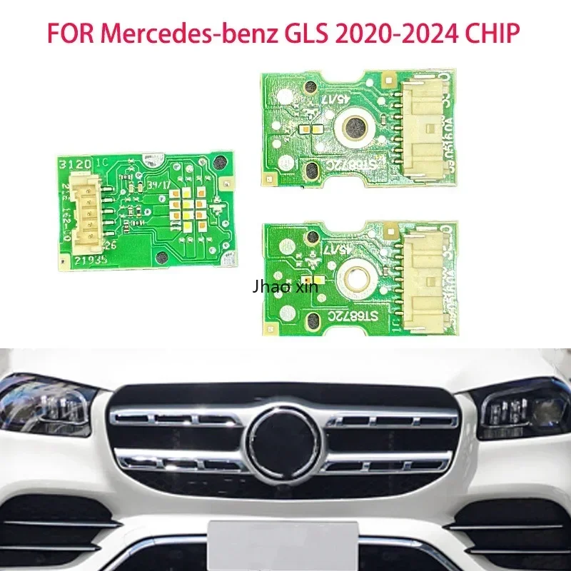 Ojos de Ángel blancos para Mercedes Benz GLS 2020-2024, cabezal de coche, Chip DRL, placa de circuito de Chip de balasto, placa de fuente de Ojos de Ángel