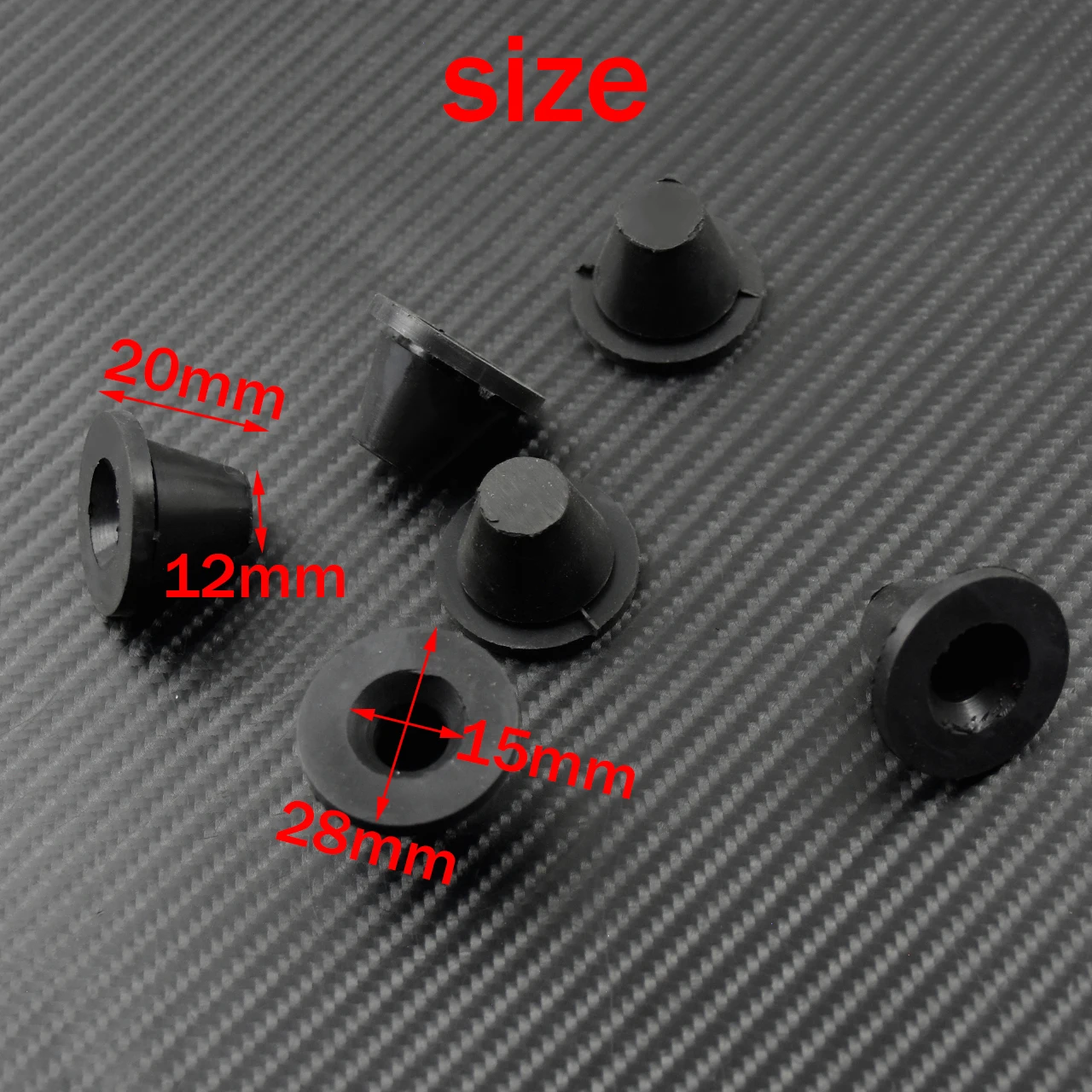 Motorcycle 6Pcs Rubber Side Cover Grommets Gasket Assortment For Harley Touring Street Electra Glide Road Glide FLHR 1996-2020