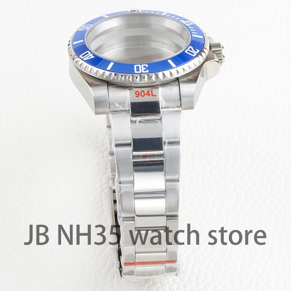 40 مللي متر ساعة حافظة 20 مللي متر حزام المحار مصقول سوار مقاوم للماء ل Yachat-Master SUB 13.5 مللي متر الطلب NH34 NH35 NH36 NH38 حركة